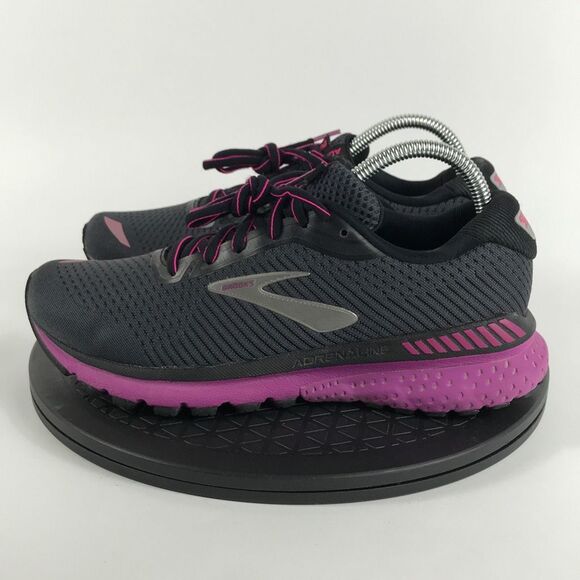 Brooks Adrenaline GTS 20 Black/Pink Running Shoes 1202961B062 Women’s Size 8.5 - Picture 8 of 12